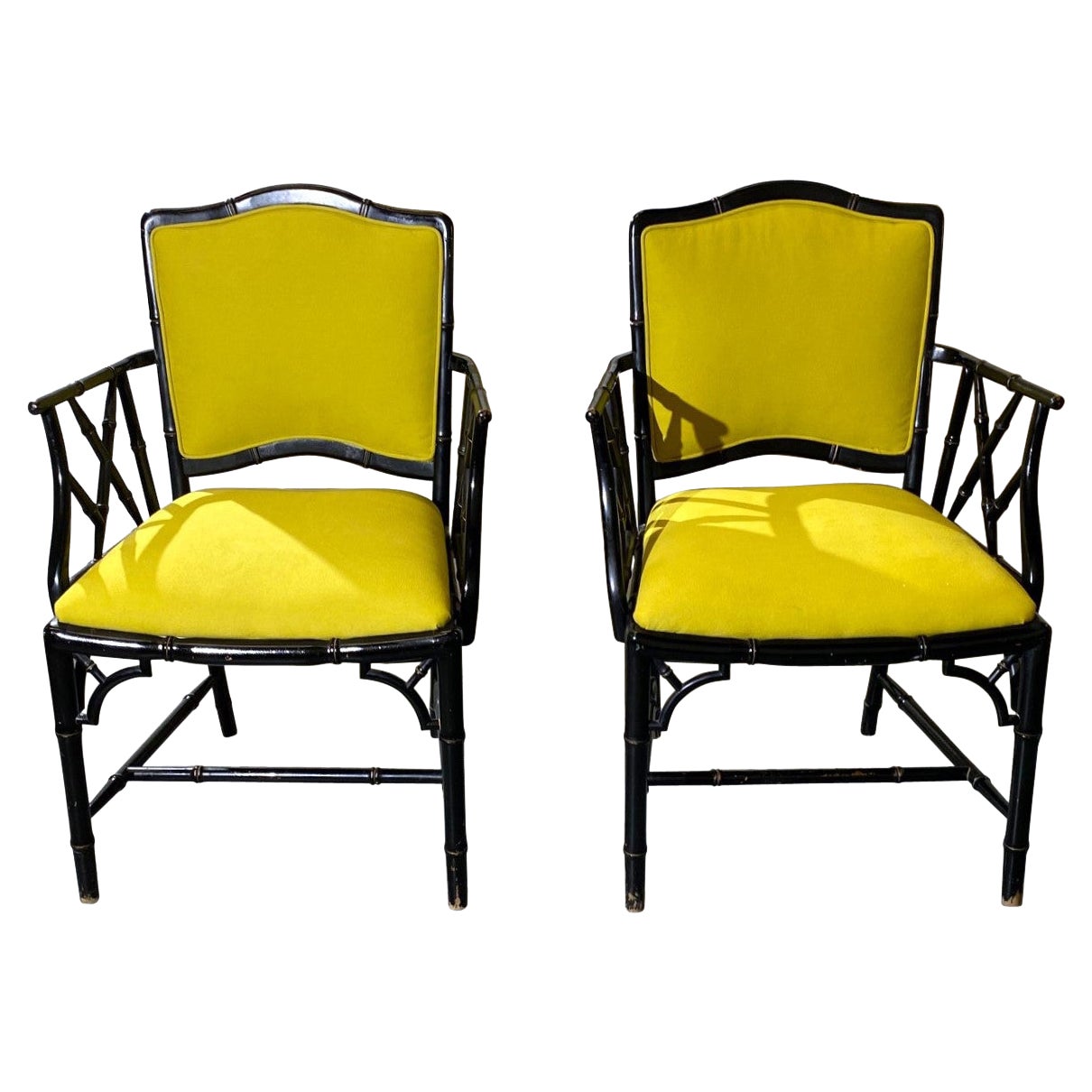 Fax-Bamboo Poltrone Set di 2 in vendita