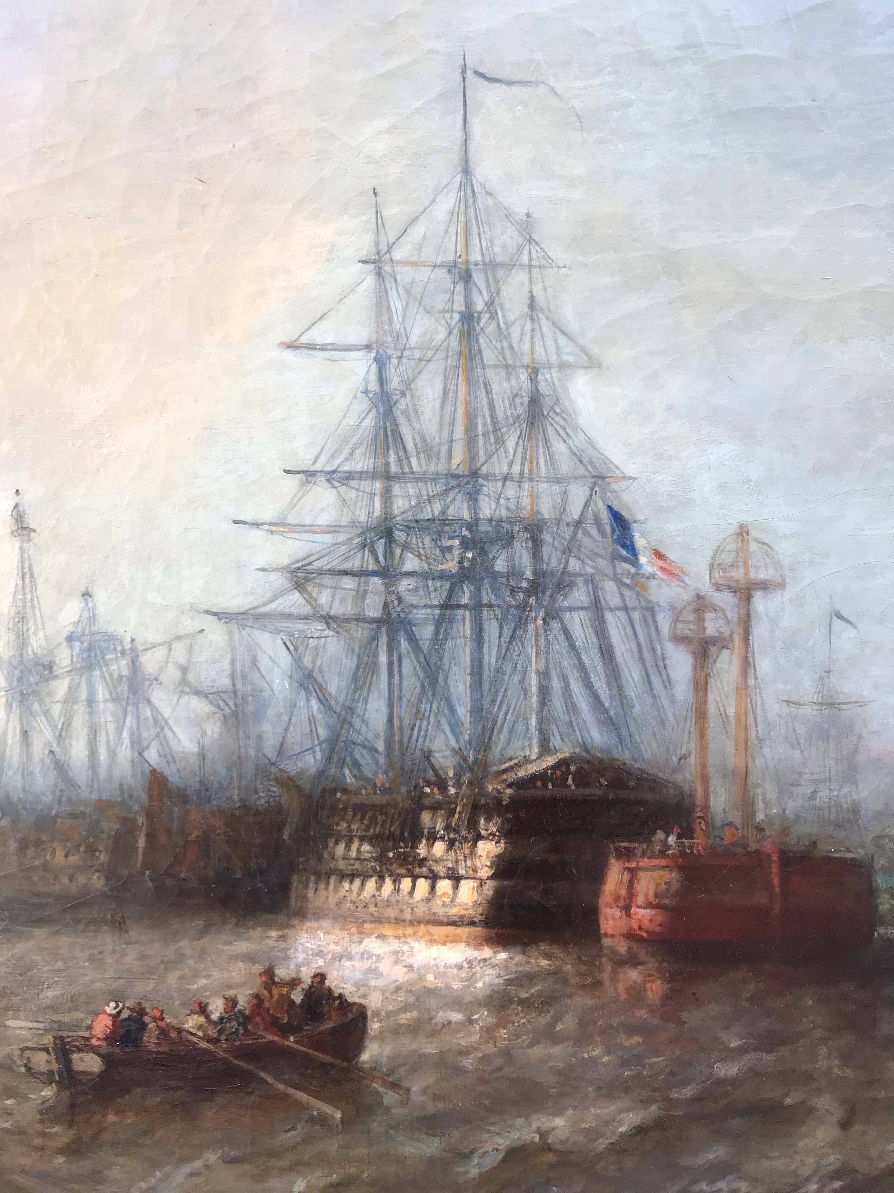 Il porto di Rochefort all'inizio del XIX secolo in vendita 5