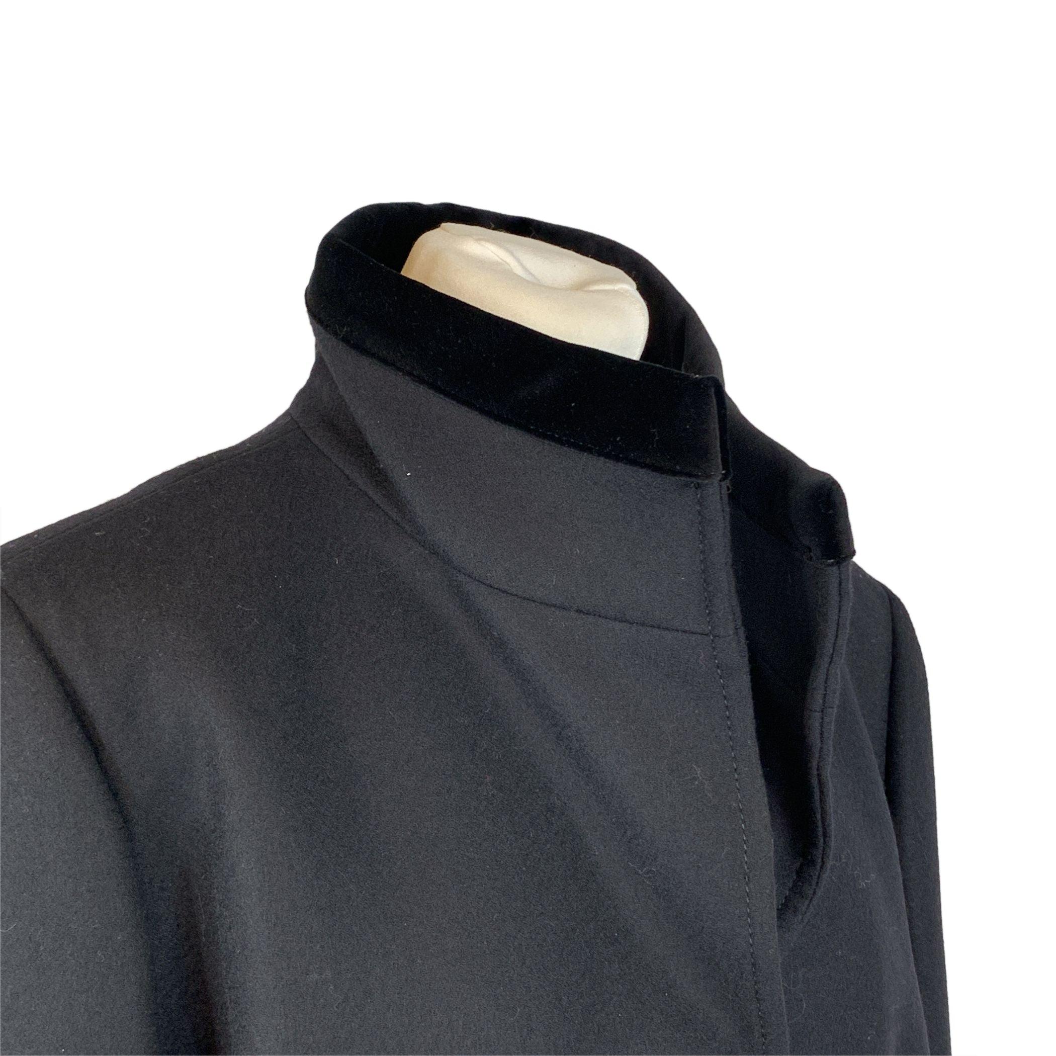 Fay Black Pure Virgin Wool Virginia Coat Size XXXL For Sale 2