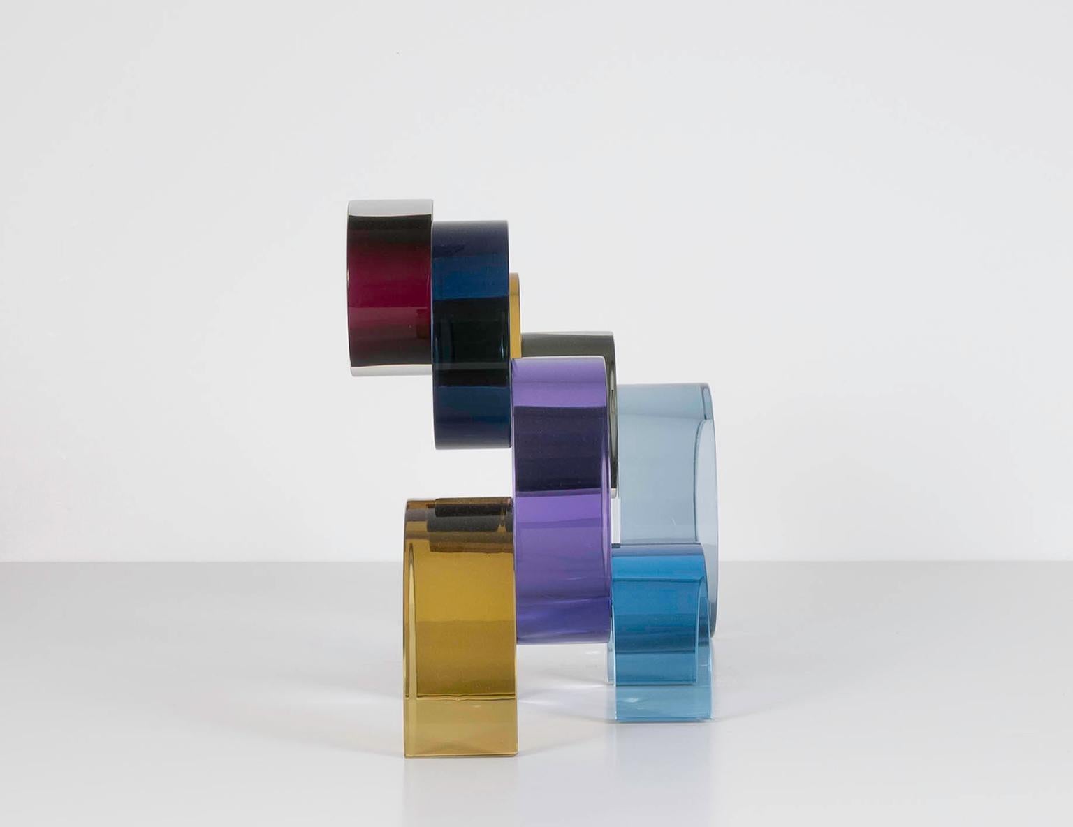 Sculpture unique en son genre en verre soufflé à la main de l'artiste Fay Miller 5