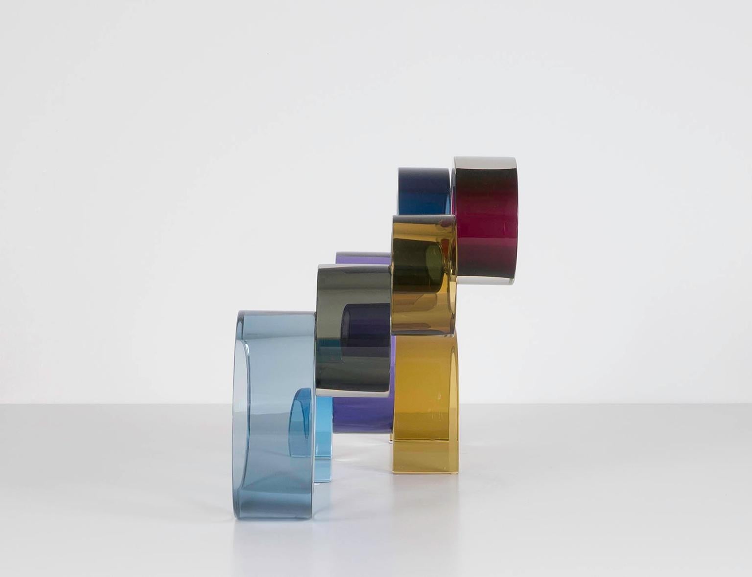 Sculpture unique en son genre en verre soufflé à la main de l'artiste Fay Miller 7