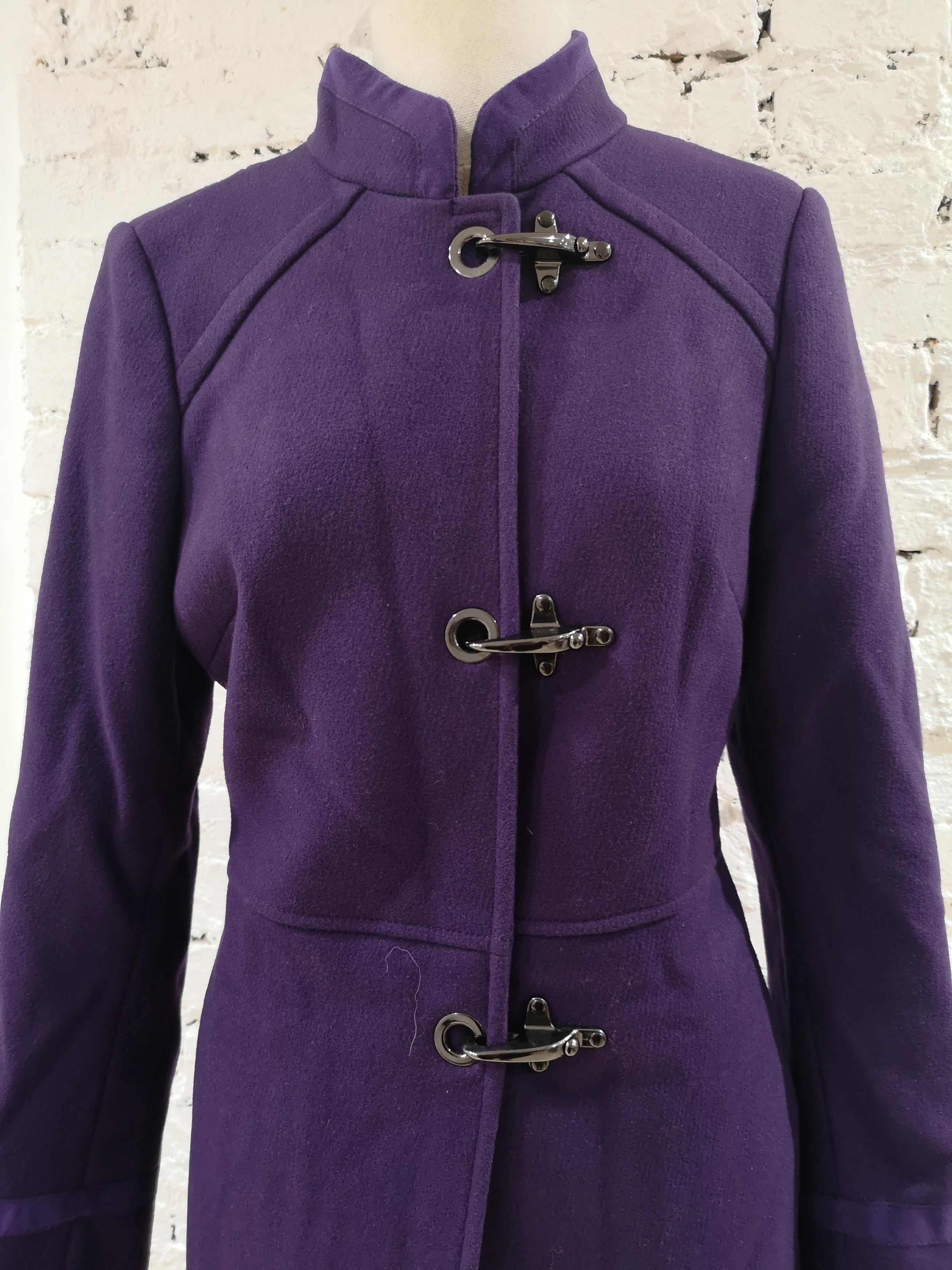 dark purple coat