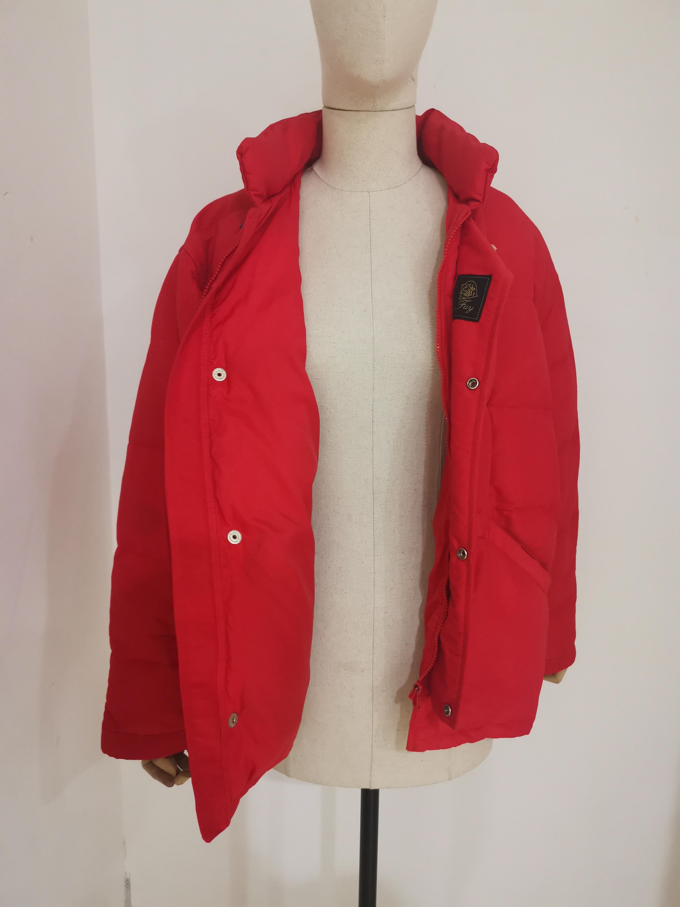 Fay red bomber jacket For Sale 2