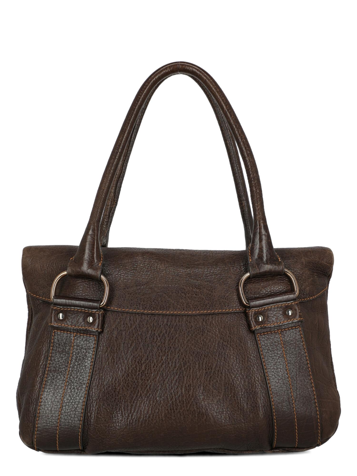 Fay Woman Shoulder bag Brown Leather In Good Condition For Sale In Milan, IT