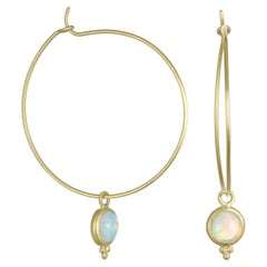 Faye Kim 18 Karat Gold Australian Crystal Opal Drops