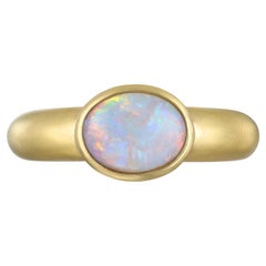 Faye Kim 18 Karat Gold Australian Opal Ring