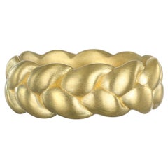 Faye Kim 18 Karat Gold Braided Stack Ring