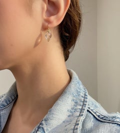 Faye Kim 18 Karat Gold Kristall-Eichel-Ohrringe