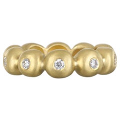 Faye Kim 18 Karat Gold Diamond Bubble Ring
