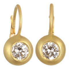 Klappbrisur-Ohrringe, 18 Karat Gold Diamant, Kim, 18 Karat