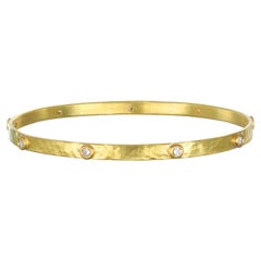 Bracciale ovale con diamanti in oro 18 carati Faye Kim