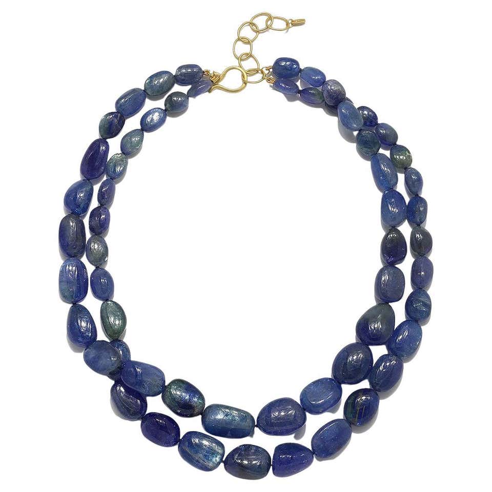 Tanzanite bead necklace Clearance