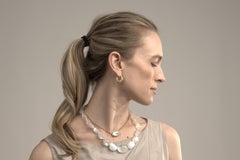 Faye Kim 18 Karat Gold Etruscan-Style Hinged Hoop Earrings