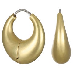 Faye Kim 18 Karat Gold Etruscan-Style Hinged Hoops