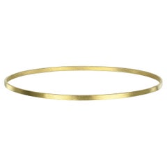 Faye Kim 18 Karat Gold Flat Bangle