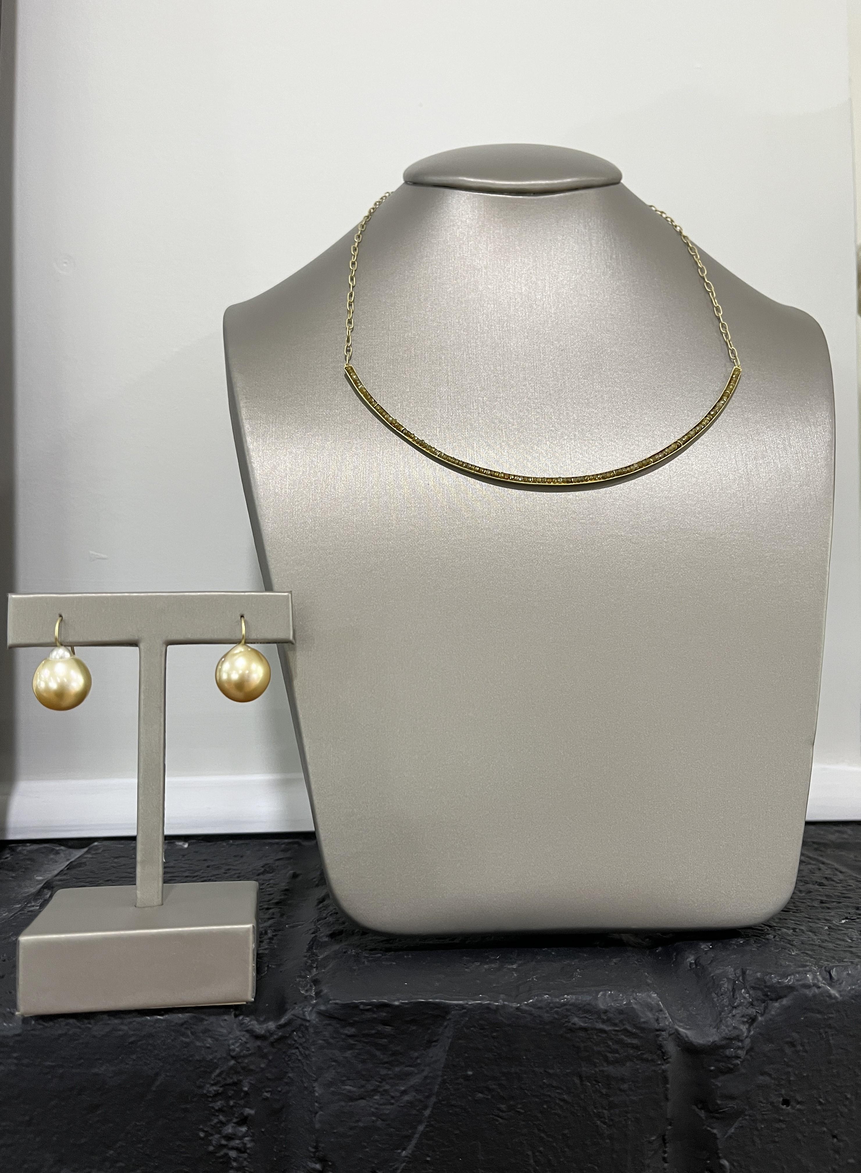 18 Karat Gold Barock-Südseeperlen-Tropfen-Ohrringe von Faye Kim (Zeitgenössisch)