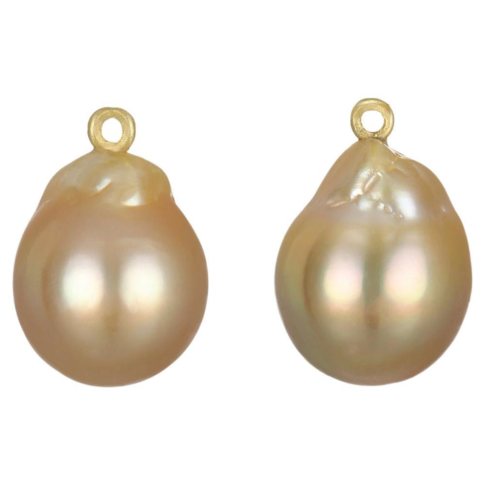 Faye Kim 18 Karat Gold Golden South Sea Pearl Drops