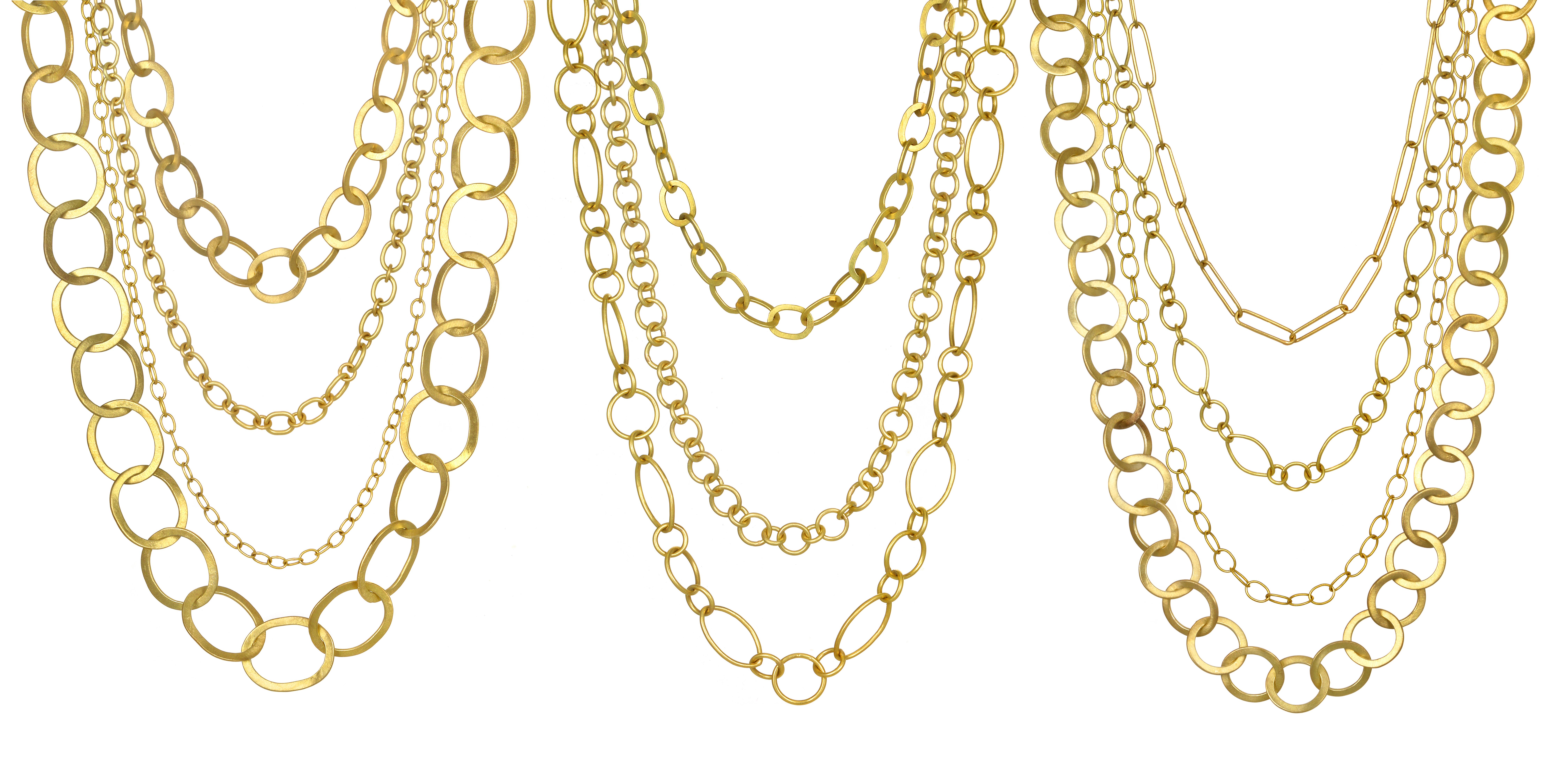 da uomo o donna Faye Kim 18 Karat Gold Handmade Marquise Link Chain - 18