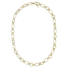 Faye Kim 18 Karat Gold Handmade Marquise Link Chain - 19"