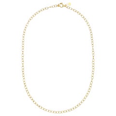 Faye Kim 18 Karat Gold Handmade Medium Oval Link Chain