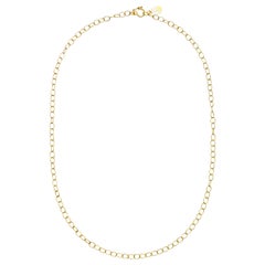 Faye Kim 18 Karat Gold Handmade Medium Oval Link Chain