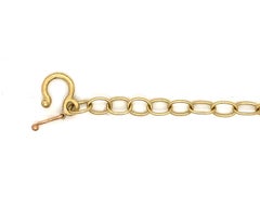 Handgefertigte ovale Gliederkette aus 18 Karat Gold von Faye Kim, 32