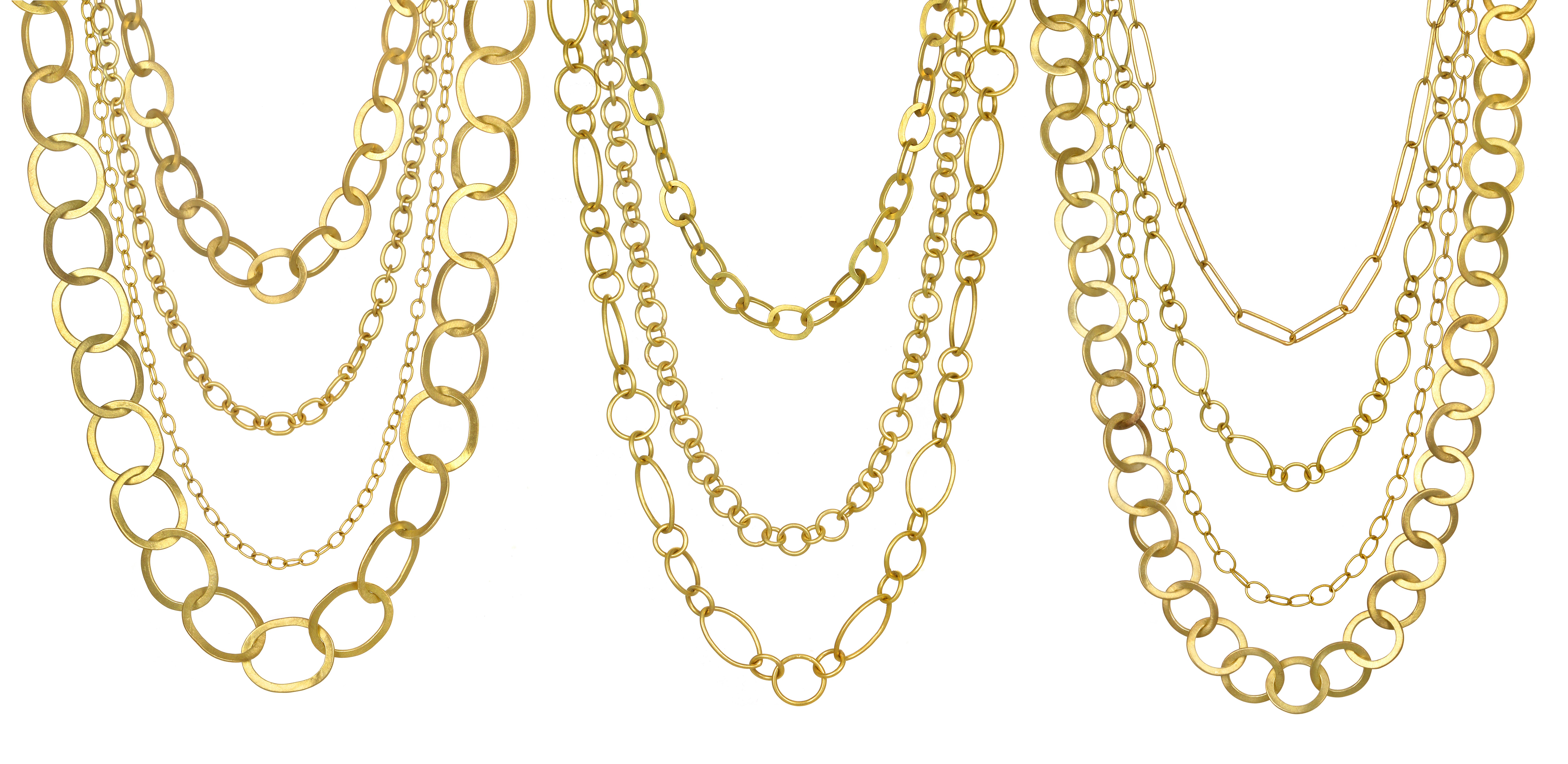 Faye Kim 18 Karat Gold Handmade Paperclip Chain 1