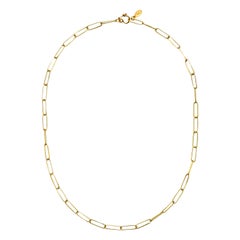 Faye Kim 18 Karat Gold Handmade Paperclip Chain