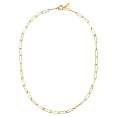 Faye Kim 18 Karat Gold Handmade Paperclip Chain