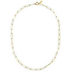 Faye Kim 18 Karat Gold Handmade Paperclip Chain