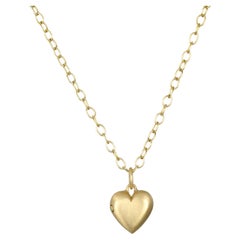 Faye Kim 18 Karat Gold Heart Locket Pendant