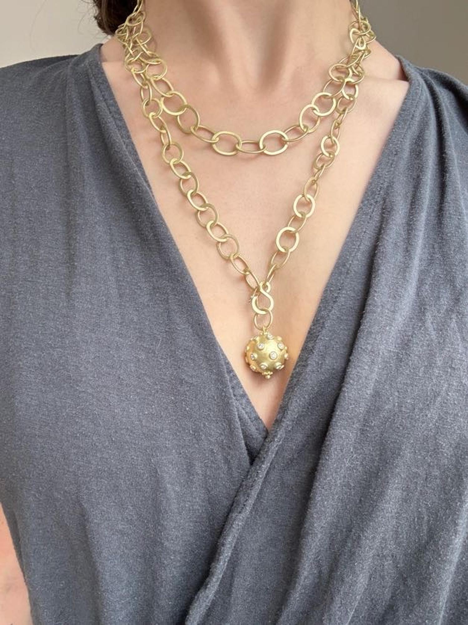 A. Kim, catena a maglie ovali piallate in oro 18 carati In condizioni Nuovo in vendita a Darien, CT