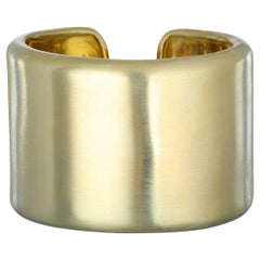 Faye Kim 18 Karat Gold Hinged Cuff