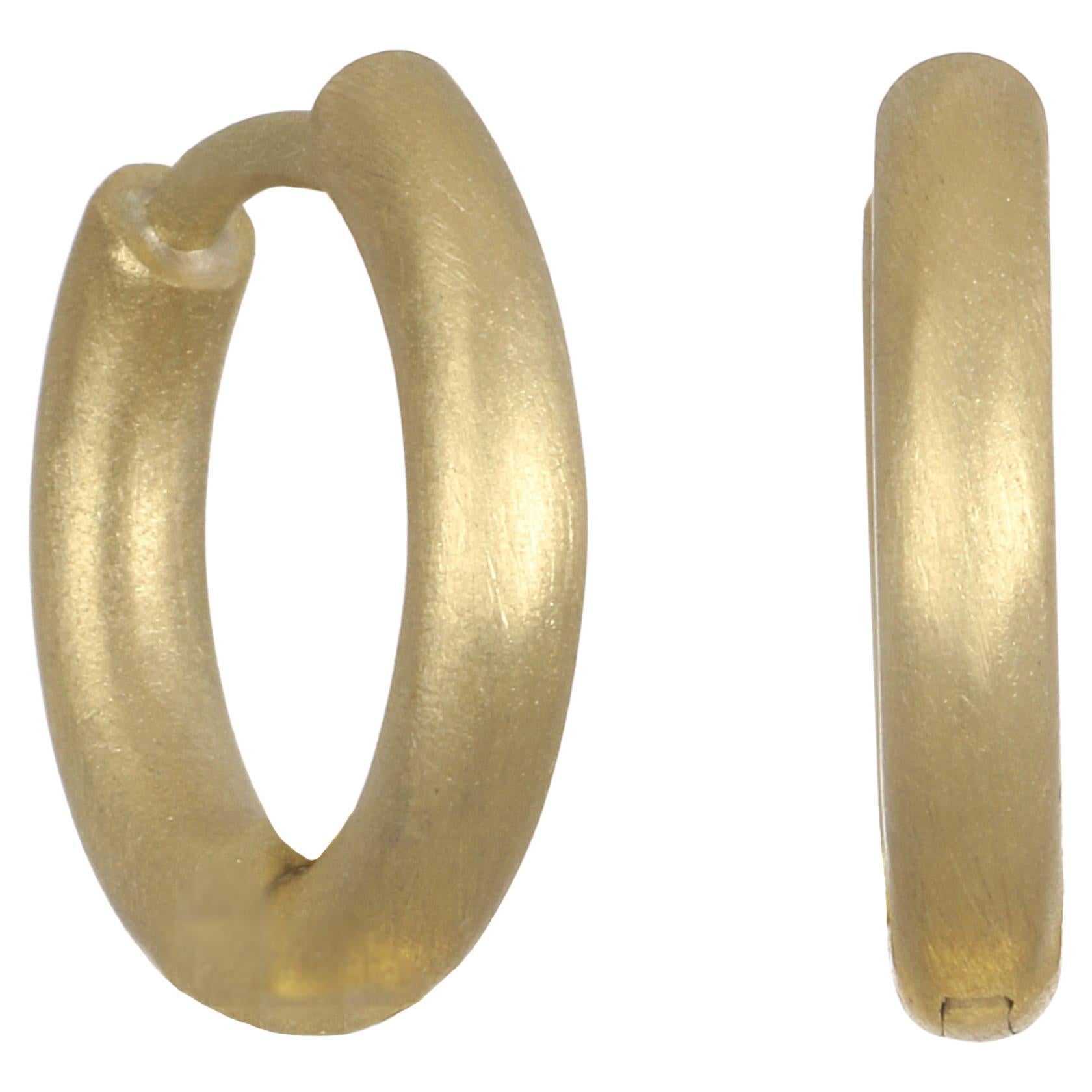Faye Kim 18 Karat Gold Hinged Hoops - Small