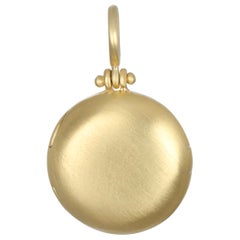 Faye Kim 18 Karat Gold Round Locket