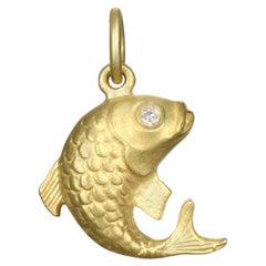 Faye Kim 18 Karat Gold Koi Fish Charm