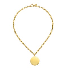 Faye Kim Pendentif grand disque en or 18 carats