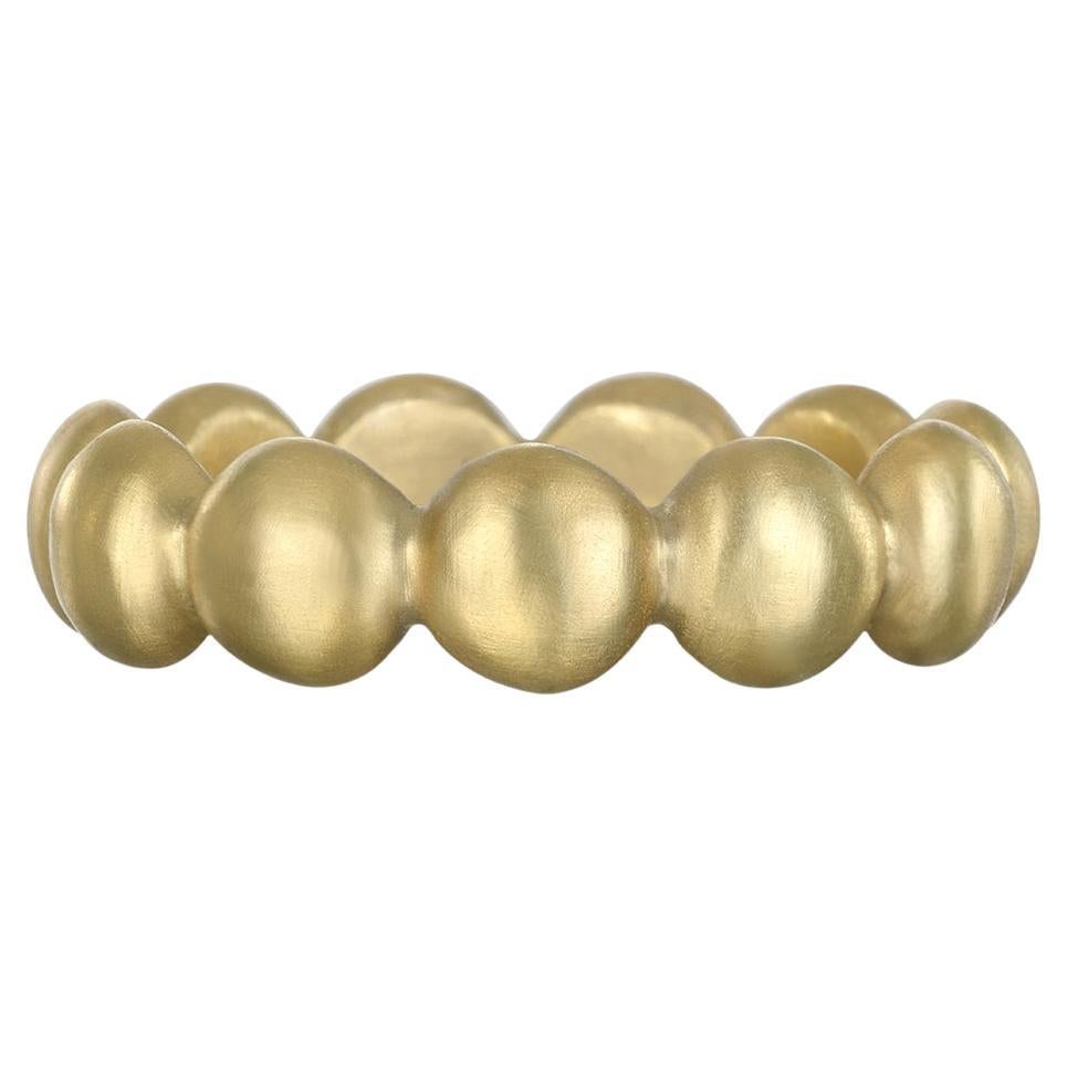 Faye Kim 18 Karat Gold Large Granulation Bead Ring