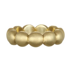 Faye Kim 18 Karat Gold Large Granulation Stack Ring