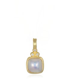 Faye Kim Pendentif en or 18 carats, perle Mabe et diamants