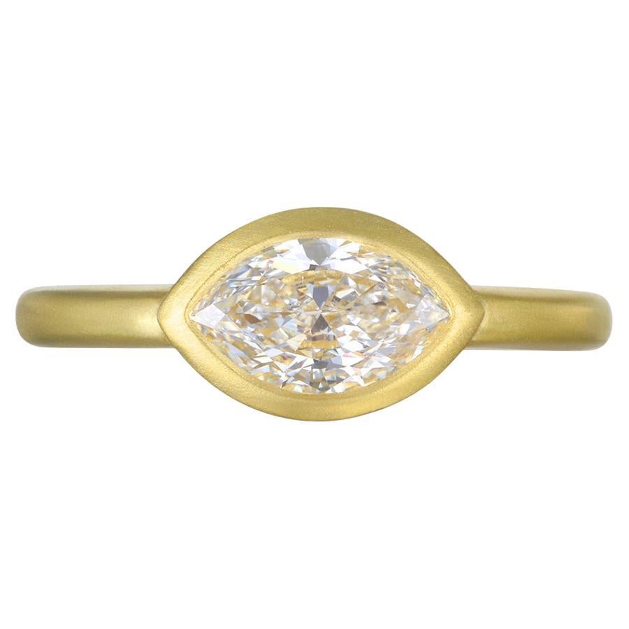 Faye Kim, bague en or 18 carats avec diamants marquises