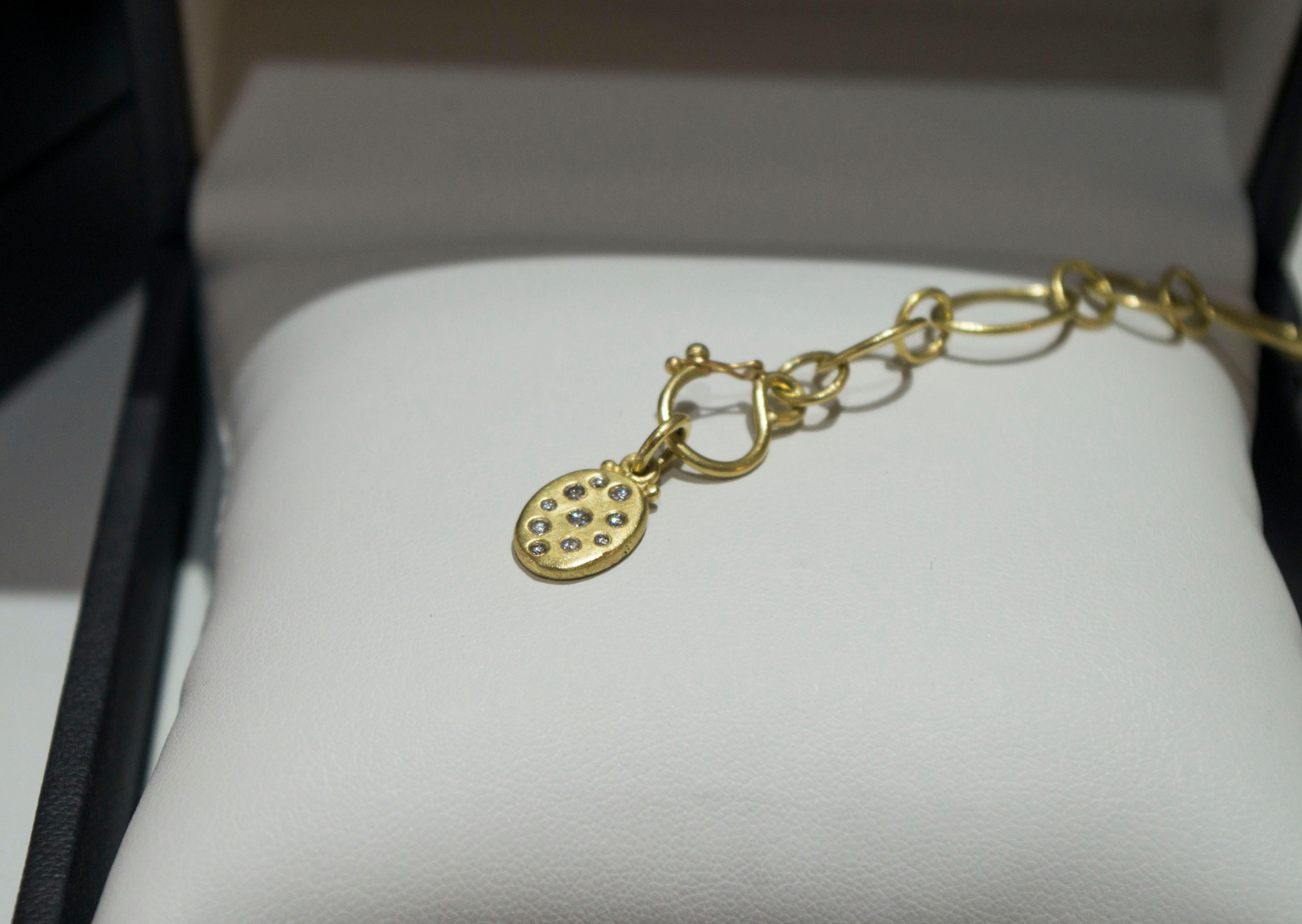 Taglio marquise Faye Kim, bracciale a maglie rotonde in oro 18 carati, con marquise, è un bracciale a maglie rotonde in vendita