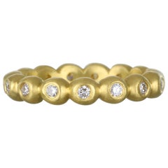 Faye Kim 18 Karat Gold Medium Granulation Bead Ring