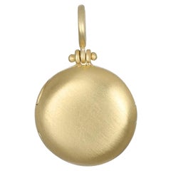 Faye Kim 18 Karat Gold Medium Round Locket