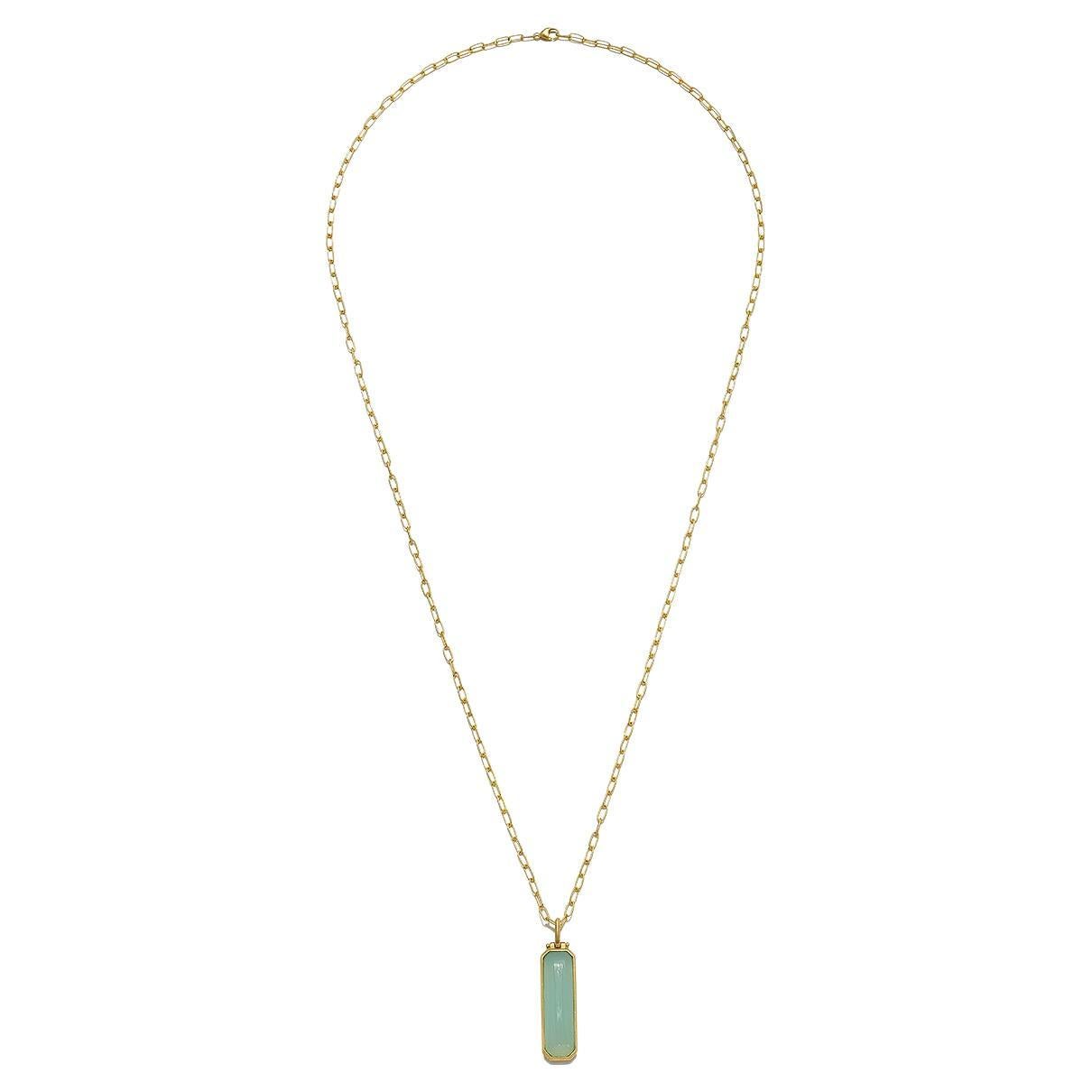 Faye Kim 18 Karat Gold Mini Paperclip Chain