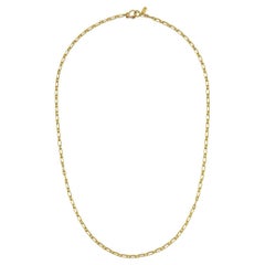 Faye Kim 18 Karat Gold Mini Paperclip Vintage Link Chain