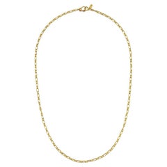 Faye Kim 18 Karat Gold Mini Paperclip Vintage Link Chain