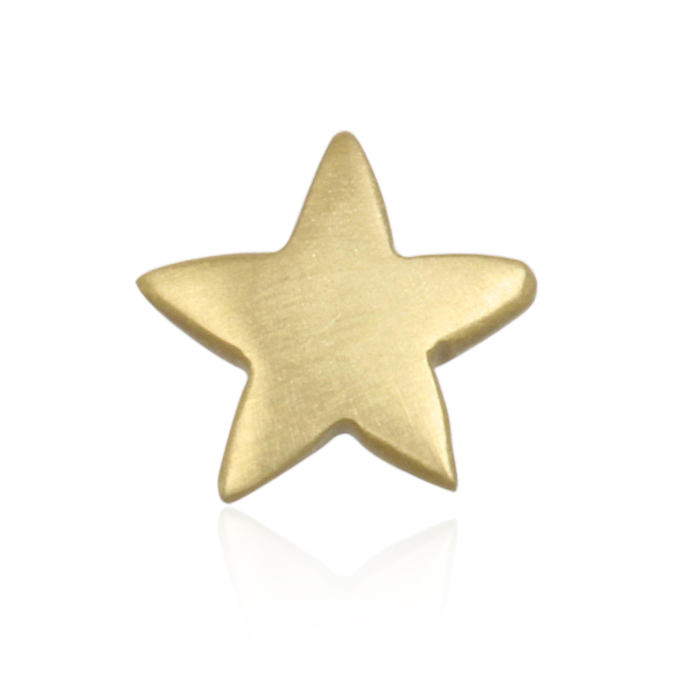 Faye Kim 18 Karat Gold Moon and Star Stud Earrings In New Condition For Sale In Westport, CT