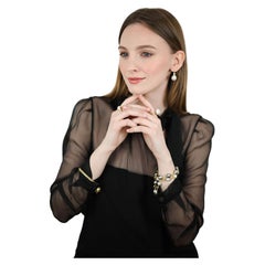 18 Karat Gold Multi-Loop Weißes Südsee-Barockperlenarmband von Faye Kim