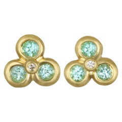 18 Karat Gold Paraiba-Turmalin-Ohrstecker von Faye Kim